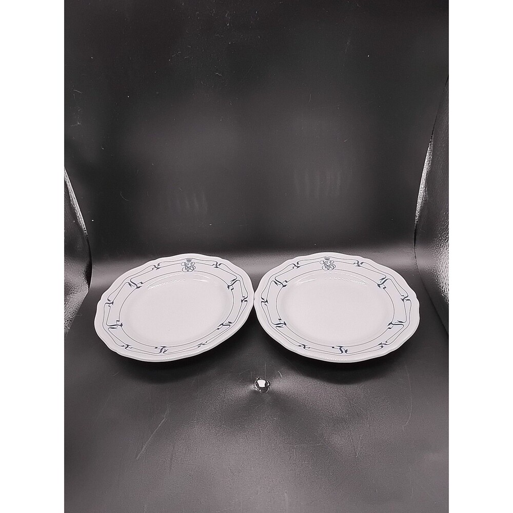 Orient Express Vista Alegre 1983 6.5" Salad/dessert Plates Blue Pattern Set Of 2